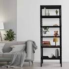 Prateleira Estante Multiuso Preto 6 Níveis Ajustáveis 2,05m S