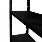 Prateleira Estante Multiuso Preto 6 Níveis Ajustáveis 2,05m S