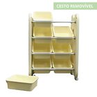 Prateleira Estante Organizadora Cesto Removivel E Rodinha Imp