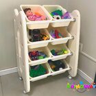 Prateleira Estante Organizadora Cesto Removivel E Rodinha Imp