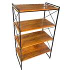 Prateleira Estante Pé Multiuso Com 4 Prateleiras Grade Design