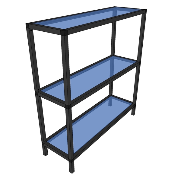 Prateleira Estantes Multiuso 45 Cm 3 Andares