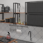 Prateleira Estilo Industrial 60cm Preto