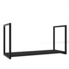 Prateleira Estilo Industrial 80cm Preto