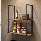 Prateleira Estilo Industrial Aurum Dhom