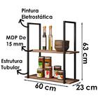 Prateleira Estilo Industrial Aurum Dhom