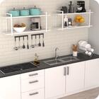 Prateleira Estilo Industrial Cozinha De Parede Gnd Bb 80cm