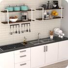 Prateleira Estilo Industrial Cozinha De Parede Gnd Bm 120cm