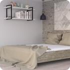 Prateleira Estilo Industrial Para Quarto Parede Gnd Pb 60cm