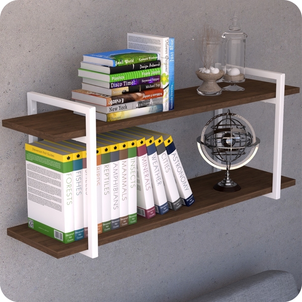 Prateleira Estilo Industrial Para Sala Parede Gnd Bm 80cm