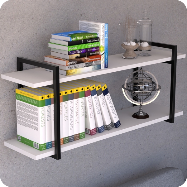 Prateleira Estilo Industrial Para Sala Parede Gnd Pb 120cm