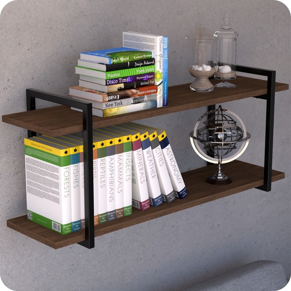 Prateleira Estilo Industrial Para Sala Parede Gnd Pm 60cm