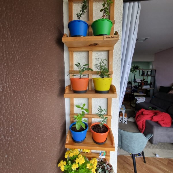 Prateleira, Floreira, Jardim Vertical, Painel De Plantas P1