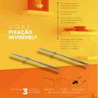 Prateleira Flutuante 10x60 Cms Com Suporte Incluso Pbs 1060 -