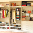 Prateleira Grande 5 Divisórias - Euro Home - Cinza