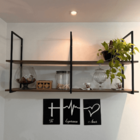 Prateleira Grande Suspensa Nicho Cozinha Estilo Industrial -