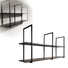 Prateleira Grande Suspensa Nicho Cozinha Estilo Industrial -