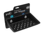 Prateleira Grudi One  15 2 X 11 X 3 8 Cm Preto Coza