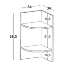 Prateleira Hinz – Máxima - Cacau / Bordo