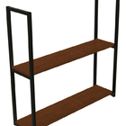 Prateleira Industrial Avelã 02 Prateleiras 90x20 Brasforma Pi