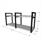 Prateleira Industrial Com Dois Níveis Cor Amadeirado 40x30x90