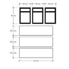 Prateleira Industrial Com Dois Níveis Cor Branco 40x30x90