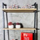 Prateleira Industrial Com Nichos Grande Freijó/preto