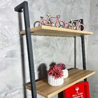 Prateleira Industrial Com Nichos Grande Freijó/preto