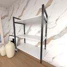 Prateleira Industrial Com Três Níveis Cor Branco 68x30x60