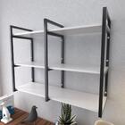Prateleira Industrial Com Três Níveis Cor Branco 68x30x90