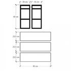 Prateleira Industrial Com Três Níveis Cor Branco 68x30x90