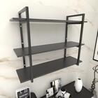 Prateleira Industrial Com Três Níveis Cor Preto 68x30x90