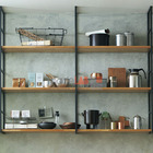 Prateleira Industrial Cozinha Ferro Madeira 120x125x30cm