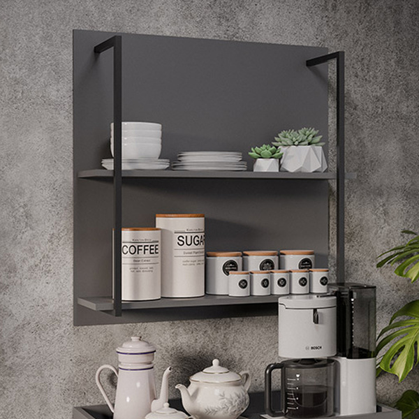 Prateleira Industrial Dupla Cozinha Suspenso Painel Parede Er