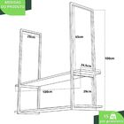 Prateleira Industrial Dupla Teto Ou Parede 100cm Bm Un