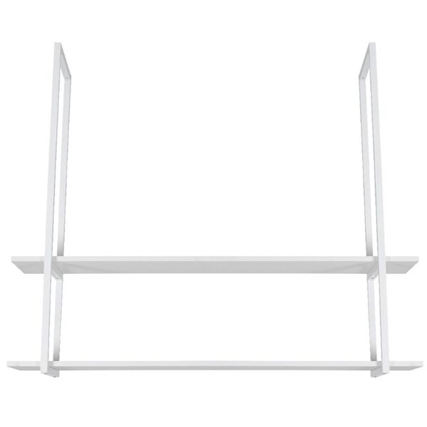 Prateleira Industrial Dupla Teto Ou Parede 80cm Bb Un