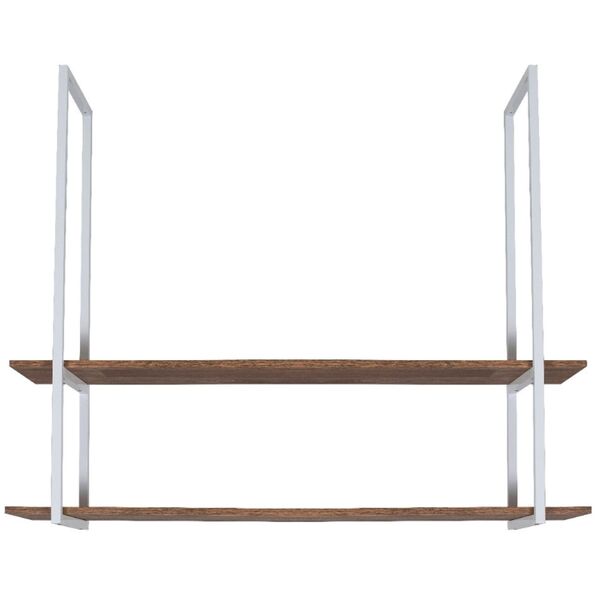 Prateleira Industrial Dupla Teto Ou Parede 80cm Bm Un