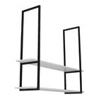 Prateleira Industrial Dupla Teto Ou Parede 80cm Pb Un