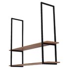 Prateleira Industrial Dupla Teto Ou Parede 80cm Pm Un