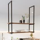 Prateleira Industrial Dupla Teto Ou Parede 80cm Pm Un