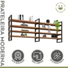 Prateleira Industrial Em Aço E Mdf 1,01mx40cmx1,80m Moderna Y