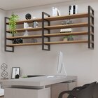 Prateleira Industrial Em Aço E Mdf 1,01mx40cmx1,80m Moderna Y