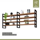 Prateleira Industrial Em Aço E Mdf 1,01mx40cmx1,80m Moderna Y