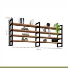 Prateleira Industrial Em Aço E Mdf 1,01mx40cmx1,80m Moderna Y