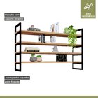 Prateleira Industrial Em Aço E Mdf 1,01mx40cmx60cm Moderna Ye
