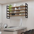 Prateleira Industrial Em Aço E Mdf 1,01mx40cmx90cm Moderna Ye