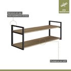 Prateleira Industrial Em Aço E Mdf 40cmx40cmx60cm Moderna Yes