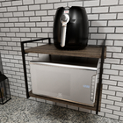 Prateleira Industrial Forno Eletrico Microondas 45x60 Preto