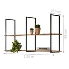 Prateleira Industrial Multiuso De Teto Lenise Madeira