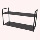 Prateleira Industrial Parede Ou Suspensa Aço E Madeira 50x40x